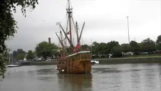 The Matthew in Bristol lock.