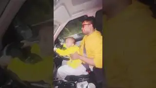 Avyansh Traffic timepass #dad #baby #shortvideo #trending #love #travel #car