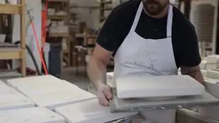 Making a Slipcast Porcelain Pottery Plate