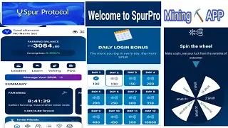 Spur Protocol Spur pro Mining ⛏️ APP Fully Details Review Who Create Account New Mining App 