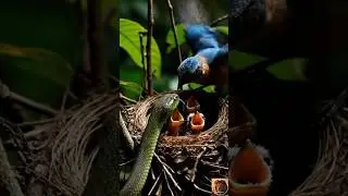 SNAKE ATTACK ⚠️⚔️#SnakeVsBirds #WildlifeAttack #AnimalEscape #NatureFight #WildlifeDrama