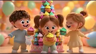 👉 Happy Birthday Song 🎂 | Kids Birthday Song | Fun & Cute Rhyme cake theme