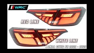 HD657 Honda Civic FE 2022 - 2023 Dynamic Tail Lamp With Signal Running ( Light Smoke )