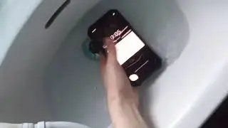 Submerged the phone :)
