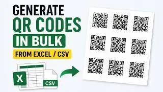 Generate 1000 QR Codes from CSV Files in Seconds | QR Machine