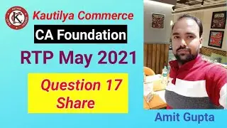 CA Foundation : RTP May 2021 | Question No.17 | Share | icai