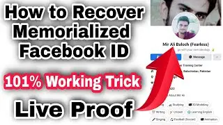 remembering facebook account recover in 2minutes | memorialized facebook account problem solved 2022