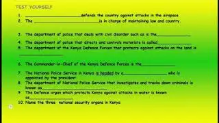 THE GOVERNMENT OF KENYA