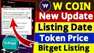 W Coin New Update Today | W Coin Listing Bitget Exchanger | W Coin Listing Date | W Coin