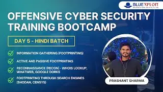 [Day-5 English] Information Gathering- Active & Passive Footprinting | Reconnaissance | Google Dorks
