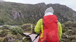 Lake Esperance and Lake Osborne in Hartz Mountains Tasmania Australia