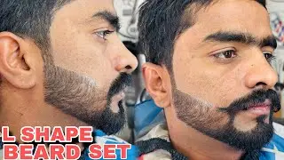 l shape beard set | Step By Step Tutorial in Hindi 2025 | Sahil Barber