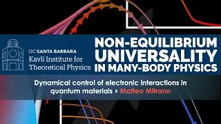 Dynamical control of electronic interactions in quantum materials ▸ Matteo Mitrano