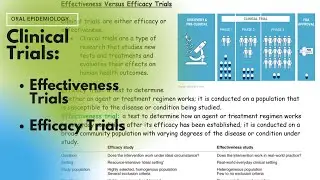 Effectiveness Trial Vs. Efficacy Trials