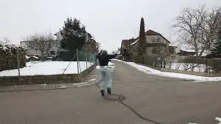 Inline Skating - Mute Grab Jump Over Canal Cover