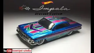 61 Impala Diecast Custom Paint Hot Wheels