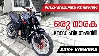 Fully Modified Yamaha FZ💥 | Malayalam Review | Auto Dynamique