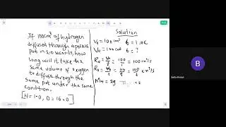Calculation on Graham's law of diffusion