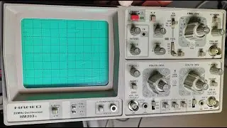 Осциллограф Hameg HM203-6 20 МГц 2 канала 1986 Тестовый демонтаж