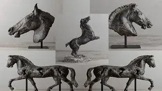 Restoration Hardware Inspired Horse Statue | RH Horse Sculpture Dupe