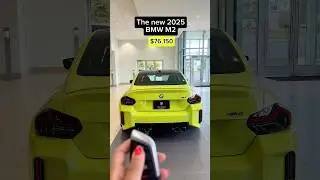 THE NEW 2025 BMW M2 IN YELLOW! #bmw #shorts