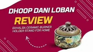 Ekhalsa Ceramic Dhoop Dani Loban Burner Holder Stand for Home