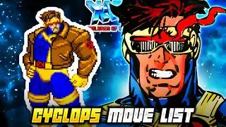 CYCLOPS MOVE LIST - X-Men: Children of the Atom (XCOTA)