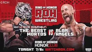 The Beast Mortos vs Alan Angels at Ring of Honor HonorClub full match 