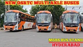 MGBS new OSRTC Volvo Multi Axle Buses #osrtc #tgsrtc #apsrtc #bus || TravellerD