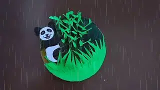 #wastecardboardboxcraftideas#diyideas #uniquewalldecor #3dcraft #subscribe #trendingvideos#panda