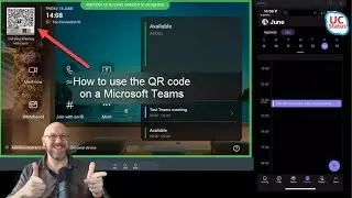 How to use the QR code on a Microsoft Teams Room