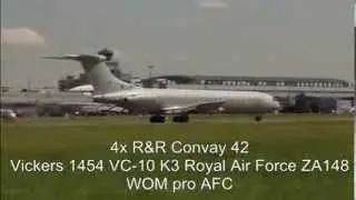 vickers 1154 vc 10 k3 royal air force za148 takeoff from prg 08 07 2013 01