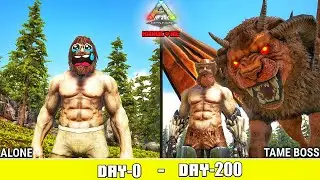 I Survive 200 Days in Deadly Hardcore Redwood 😭😨 : ARK: Survival Evolved 200 Days Survival [ Hindi ]