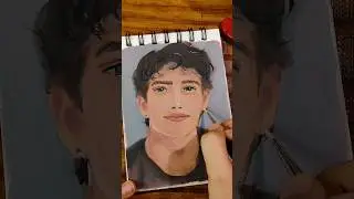 How to paint portrait with gouache!🎨🌹