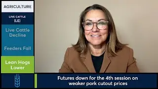 Livestock futures fell across the board on Wednesday. 9/17/25