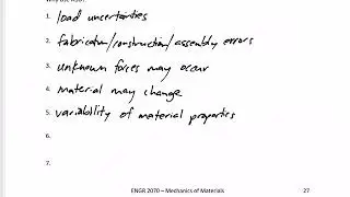 Mechanics of Materials - Allowable Stress Design Notes