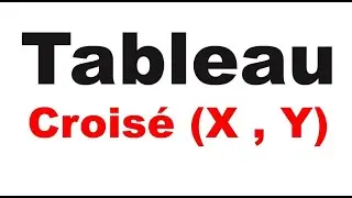 Tableau Croisé | Tableau de contingence| SPSS