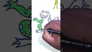 Fun Frog Art for Kids: Easy Drawing Tutorial #FrogArt #FunWithArt #DrawingForKids #EasyArtTutorial