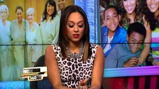 TIA MOWRY-HARDRICT STOPS BY TO DISCUSS 