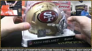 2021 Leaf Autographed Mini Helmet Football 8 Box Case Break #10