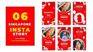 Singapore Instagram Story After Effects Template | AE Templates for Social Media Marketing