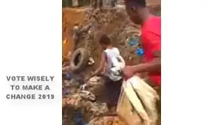 POOR NIGERIANS RUSHING OVER EXPIRED FOOD THROW AWAY BY THE CUSTOM.