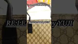 GUCCI Tote Handle Restoration | Leather Repair by YUJI #shorts #short  #leatherrepair #HandbagCare