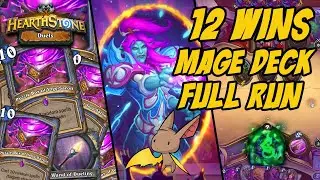 12 WINS MAGE DECK FULL RUN | Duels | Firebat Hearthstone VODs
