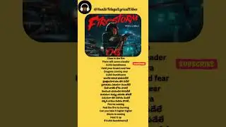 FireStorm Song Lyrics | They Call Him OG #pawankalyan #sujeeth #thamans #theycallhimog