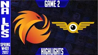 Phoenix 1 vs Fly Quest Game 2 - NA LCS W4D2 Spring 2017 - P1 vs FQ G2