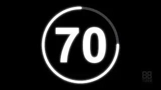 70 Second Countdown Timer with clock Ticking sound & Finish alarm beep #timer #clock #countdown