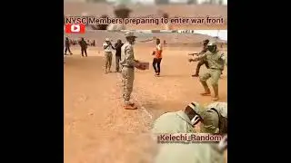 NYSC members trains to join soldiers at war. #Nigeria #UAR #Corpers #short #youtube #trend
