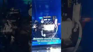 High Pressure cleaning system for conductive rods #hydroblasting #hydrojetting