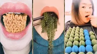 ASMR crushing and eating crunchy things